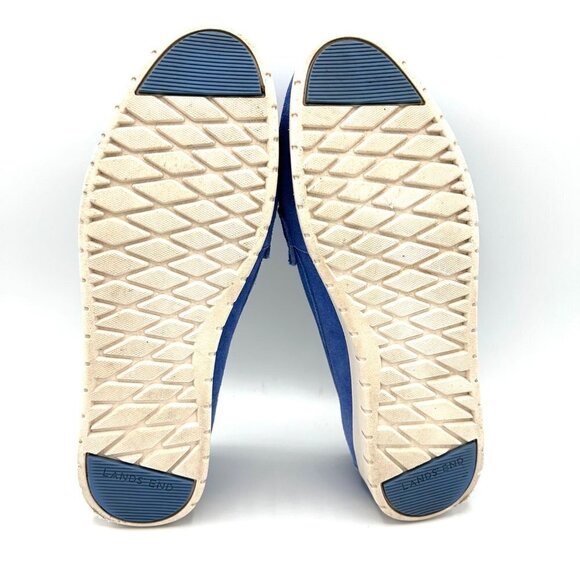 LANDS' END COMFORT STEP BLUE SUEDE LOAFER SHOES - 9D - Picture 10 of 10